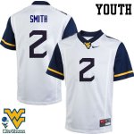 Youth West Virginia Mountaineers NCAA #2 Dreamius Smith White Authentic Nike Stitched College Football Jersey GD15Z77AZ